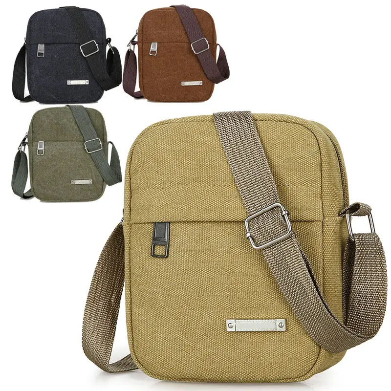 Petit sac à bandoulière en cuir carré personnalisé à la mode en gros mini sacs à bandoulière sac à bandoulière pour hommes