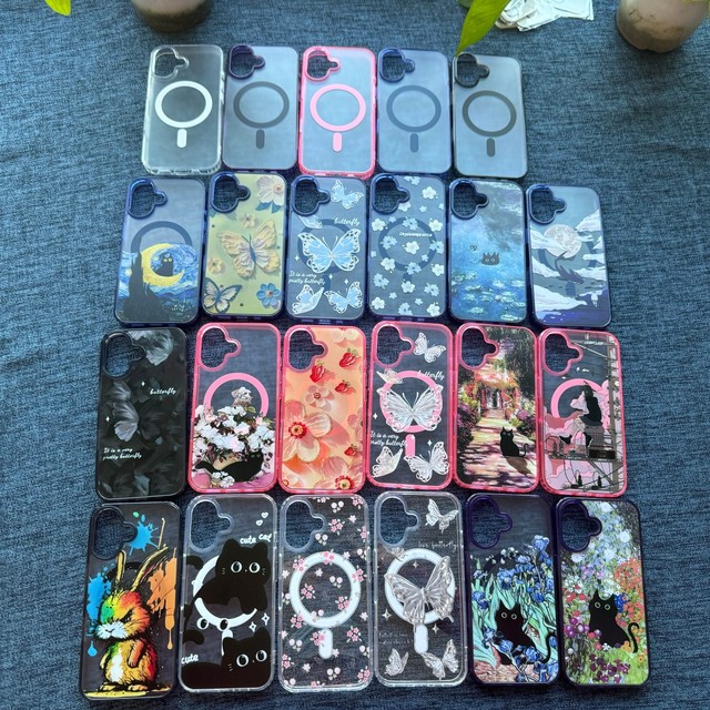 Best Quality Fashion Case Transparent Colorful Cute Girl Magnetic Phone Case for iPhone 16 15 14 Plus 13 12 Pro Max