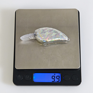 Corps de leurre vierge non peint 7,5 cm 10g, effet vague d'eau, estampage à chaud, laser, sonnette, Rock Fatty, pour leurre de pêche DIY - Product Image 3