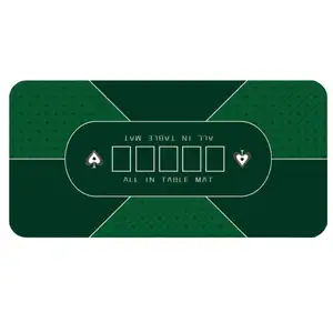 Lw Nieuwe Fabrieksprijs 2.4*1.2M * 2Mm Antislip Pokerspel Tafelmat Pokerkaartspel Mat Rubber Pokermat