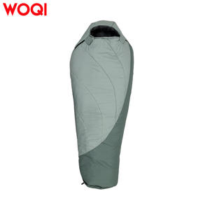 Sac de couchage Woqi Mummy, gris spatial, en nylon coupe-vent, pour le camping en plein air par temps froid, pour adultes - Product Image 3