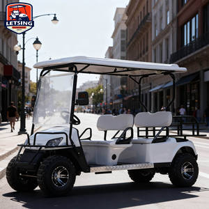 Voiturette <span class=keywords><strong>de</strong></span> <span class=keywords><strong>golf</strong></span> électrique 4 places avec moteur 5KW et batterie au lithium pour station balnéaire, véhicule utilitaire tout-terrain surélevé - Product Image 6