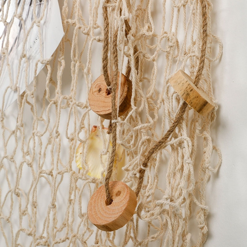 net+driftwood+seashell