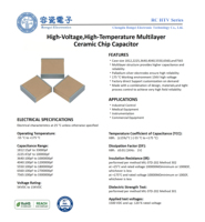 Condensateur céramique haute tension HV X7R 8KV 820pF de haute qualité pour circuits électroniques de précision.