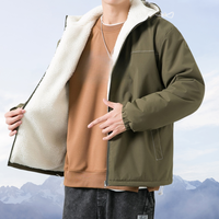 Veste d'hiver personnalisée pour homme, veste en duvet à capuche, veste décontractée tendance pour l'extérieur, veste en duvet coupe-vent tendance