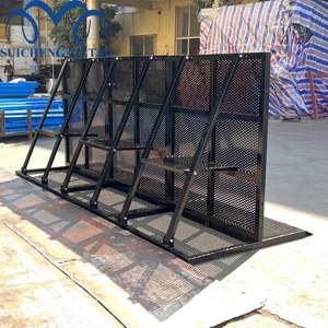 Barrières de sécurité pliables pour scène extérieure, barrières de contrôle de foule, barrières anti-collision, noires, 1*1*1.2m, Guangdong <span class=keywords><strong>Barricade</strong></span> - Product Image 5