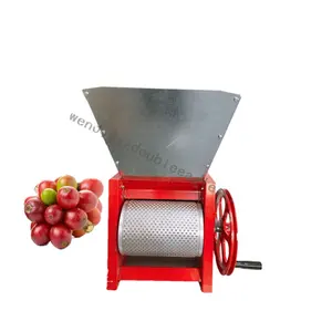 Máquina descascaradora Manual de granos de café frescos de precio al por mayor/máquina descascaradora de granos Robusta para Brasil
