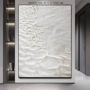 Dipinto a Olio Acrilico Personalizzato con Texture Dipinta a Mano, Arte Minimalista Paesaggistica Cinese per Sala da Pranzo e Pareti Domestiche con Motivi Naturali - Product Image 1