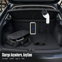 Nouvelle borne de recharge murale intelligente NECS modèle 3011, 3,5 kW/prise de type 2, prise EU, entrée AC 200-220 V, station de recharge portable