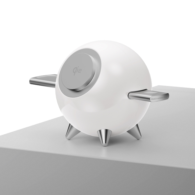 4 in 1 Lamp Function Wireless Charger Charging Station Fast Charging for Phone, Iwatch, Earphone