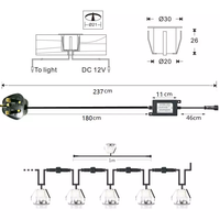 Tahan Air DC 12V 24V Mini Luar Ruangan Bawah Tanah LED Dikuburkan Lampu Lantai Lampu Dek Lampu LED Tanah Lampu 1 Ini