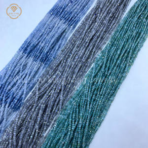 Gioielli di Mingjiang naturale 3A classe quadrato brillante taglio lucido 2*2mm acquamarina Flash classico gemma del sole taglio naturale alla rinfusa gemma - Product Image 1