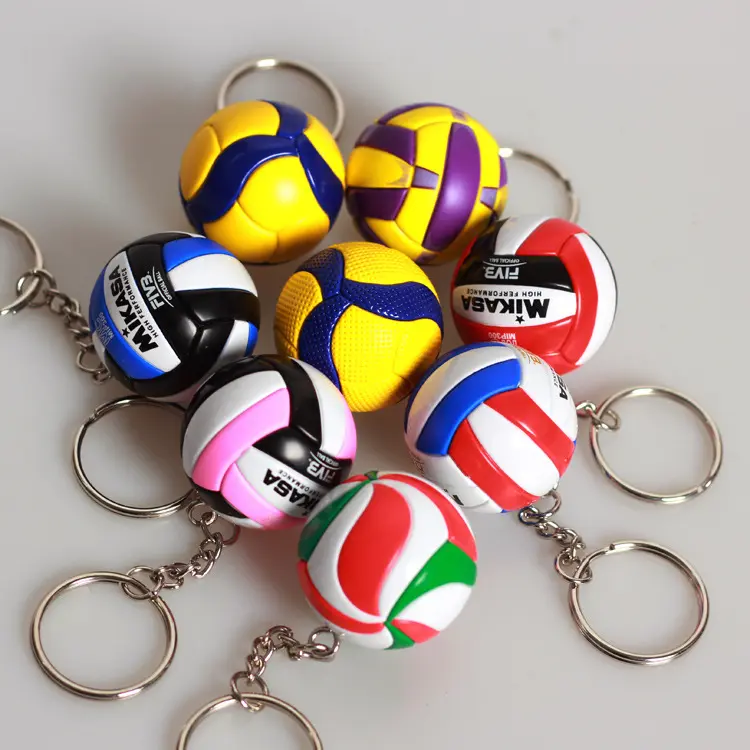 농구 배구 축구 수제 사용자 정의 시뮬레이션 작은 공 키 체인 기념품