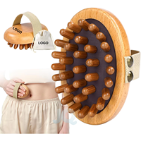 Herramienta de Maderoterapia para Masaje de Grasa Abdominal, Cepillo Corporal de Madera, Masajeador Anticelulítico y Drenaje Linfático, Escultura Corporal