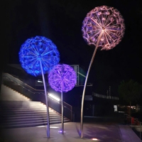 JYLIGHTING Lampes d'extérieur en fibre optique en forme de pissenlit pour la décoration de paysages, festivals, cours, parcs, hôtels, villas et arbres