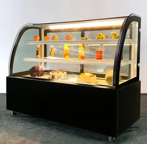 Đôi cửa Pastry Cooler Showcase thiết kế mới bánh tủ trưng bày Máy làm lạnh