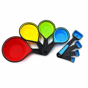 Hot bán 8 gói Silicone ráp đo ly và thìa đặt - Product Image 1