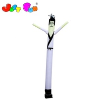 20ft karaté homme gonflable air danseur gonflable tube homme ondulé gars avec fleur