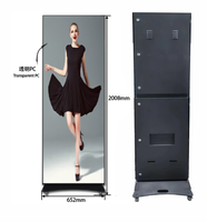 Pantalla LED Digital para Interiores, Terminal de Publicidad, Fácil Instalación, Pantalla Móvil de Fábrica, P4 3840HZ, Marca CAILIANG, 1 Año de Garantía