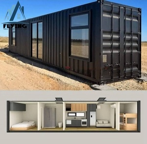 Tùy chỉnh <span class=keywords><strong>20ft</strong></span> 40ft nhà <span class=keywords><strong>Container</strong></span> vận chuyển sang trọng <span class=keywords><strong>prefab</strong></span> Cấu trúc thép di động cho cửa hàng văn phòng Đương Đại - Product Image 1