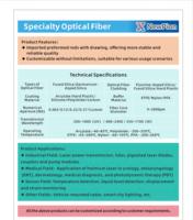 Nouvelle fibre optique passive NewPion GDF LMA à transmission laser haute puissance, revêtement en silice, faible perte, résistante aux dommages, face terminale stable