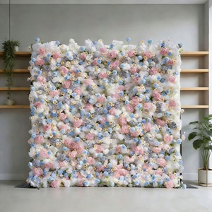 Fondo de Pared Floral Artificial de Textura Suave para Decoración de Escenarios de Bodas, Ceremonias, Recepciones y Eventos - Product Image 4