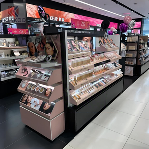 Cosméticos Tienda de belleza Diseño de interiores Tienda DE CUIDADO DE LA PIEL Estante de pared Salón de belleza Estante de exhibición de productos de maquillaje - Product Image 6