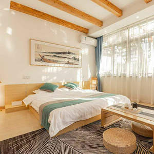 Bilido Wabi-Sabi Cama baja de madera Cama de piso simple LOFT para apartamento o habitación de hotel Habitación estándar Directo de fábrica - Product Image 4