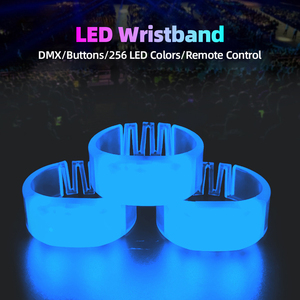 สายรัดข้อมือ LED ลดราคาพิเศษ สั่งทำจำนวนมากได้ ควบคุมผ่านแอพฯ เปิดไฟตามเสียง เหมาะสำหรับงานอีเว้นท์ คอนเสิร์ต ปาร์ตี้ - Product Image 3