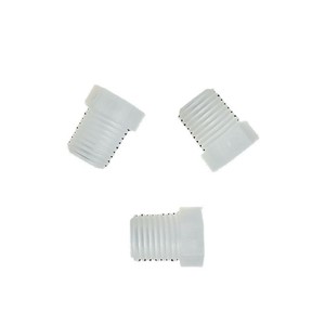 PP Plastic Threaded <b>Plug</b> 1/4 NPT External Cylindrical For <b>Rubber</b> Flexible Connection Chemical Resistance - Product Image 5