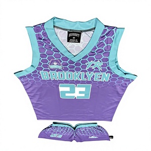 SIBRIN Custom Sublimated Breathable Basketball Uniform Jersey Shorts Set | Design Your Own Team Name Number | 100% Polyester - Product Image 3