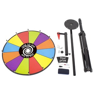 24-inch từ khô xóa màu Giải thưởng bánh xe 60cm Đảng quay giành chiến thắng may mắn đứng trò chơi có thể chỉnh sửa quay xe đạp - Product Image 3