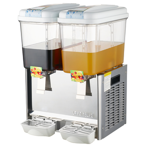 18Lマルチタンク業務用冷蔵ジュースディスペンサー、1/2/3タンクステンレス製飲料ディスペンサー（ビュッフェ、カフェ、レストラン向け） - Product Image 1