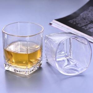 6 oz cơ sở nặng đá barware <span class=keywords><strong>cup</strong></span> vuông Old Fashioned nhựa <span class=keywords><strong>Whisky</strong></span> kính cho bourbon và Cocktail đồ uống - Product Image 4