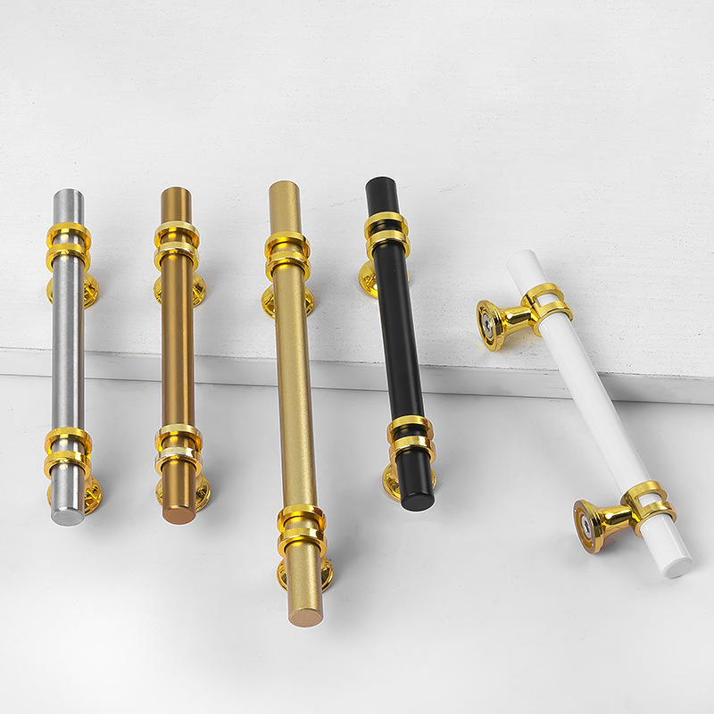 Nordic Light Luxury Gold Extended Wardrobe