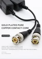 FansuTi Vigilancia CCTV UTP BNC a Rj45 Convertidor 1080P Pasivo 2MP Video Balun para cámara IP CCTV