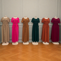 Nouvelle Robe Décontractée d'Été Vintage pour Femme à Manches Courtes avec Poche – Vente en Gros