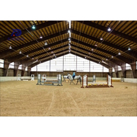 Hangar portatif d'arène d'équitation d'écurie de ferme de volaille de structure métallique facile à construire