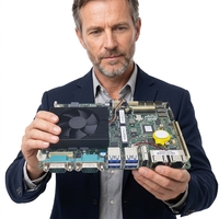 Carte mère industrielle 3,5/4 pouces Intel 10e génération 5205U DDR4 2LAN 4COM, large plage de température, CE RoHS, pour système d'équipement médical