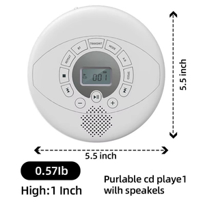 Lecteur CD portable anti-skip Walkman avec écran LCD, sortie RCA, Bluetooth, MP3, lecteur audio pour la lecture précoce de l'anglais à domicile - Product Image 2