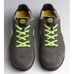 DIADORA UTILITY - 701.177668-C9546/37 Chaussures de sécurité basses charbon/vert fluo en cuir de veau daim et maille S1P HRO SRC - Product Image 2