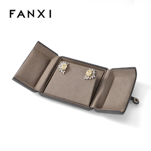 FANXI Fashion Design Double Door Open Jewelry <b>Box</b> Velvet Ring <b>Earring</b> Pendant Necklace <b>Gift</b> <b>Box</b> Jewelry Packing <b>Box</b> - Product Image 5