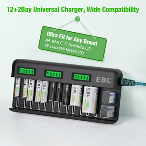 EBL Batteries Charger Aa <strong>Aaa</strong> Smart Rechargeable Battery Charger - Product Image 2