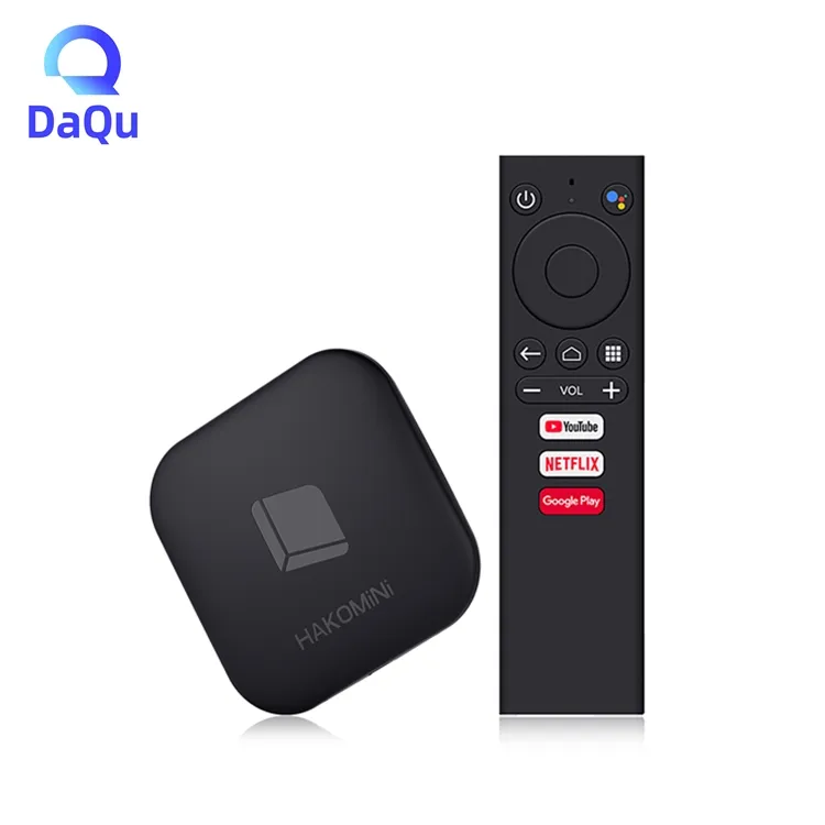 Daqu तकनीक HAKOMINI 2GB रैम 8GB रॉम टीवी बॉक्स गूगल प्रमाण पत्र एटीवी एंड्रॉयड 9 समर्थन दोहरी वाईफ़ाई BT4.2 स्मार्ट सेट टॉप बॉक्स