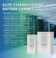 ELITE 112KWH 241KWH Armoire système haute tension Batterie au lithium Conteneur de stockage d'énergie solaire Climatisation Refroidissement IP55
