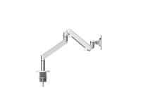 Argent Multifonctionnel Bureau LCD Universel Rotatif Télescopique Simple Ordinateur Moniteur Bras 90 Degrés 32 Pouces Support Stock