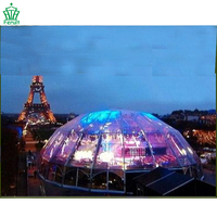 Tente Dôme Transparente Imperméable de Haute Qualité 30*30 pour Mariages, Fêtes et Salons Commerciaux, Idéale pour Événements de 300, 400, 500 Personnes