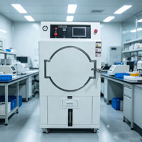 Oven Uji Kelembapan Tekanan Tinggi Tangki Dalam Bulat 400*500mm Untuk Inspeksi Produk Pencahayaan Magnetik
