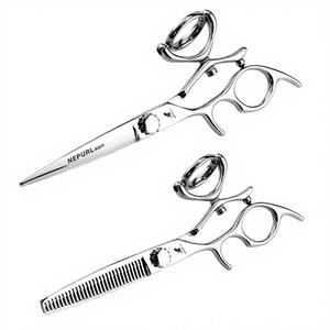 6.0 Inch Left-Handed Sharp Stainless Steel Professional <b>Thinning</b> Barber <b>Scissors</b> with 30 Teeth for <b>Hair</b> Styling - Product Image 4