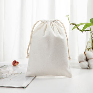 ถุงผ้าฝ้ายใส่เครื่องประดับคุณภาพสูง ทันสมัย ถักอย่างดี พร้อมโลโก้ - Product Image 4